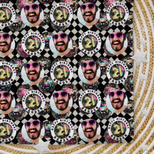 Custom Personalised Age Wrapping Paper - Disco