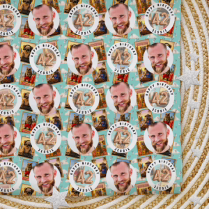 Custom Personalised Age Wrapping Paper - Aussie Animal Beach Party