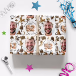 Custom Personalised Age Wrapping Paper - Aussie Animal Yoga
