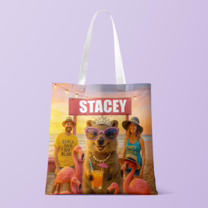 Canvas Tote Bag - Beach Party Quokka