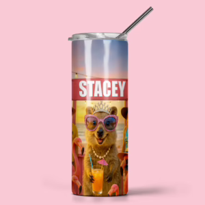 Stainless Steel Tumbler - Beach Party Quokka