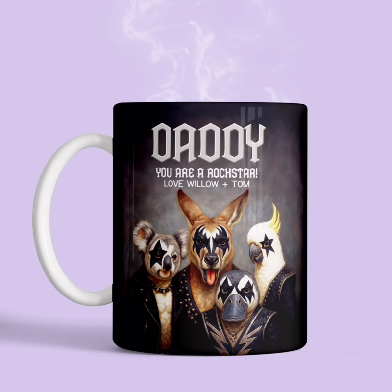 Personalised Mugs For Dads - Rockstar