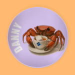 Melamine Side Plate - Crab