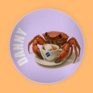 Melamine Side Plate - Crab