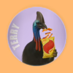 Melamine Side Plate - Cassowary
