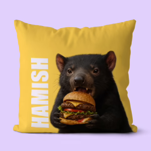 Canvas Cushion - Tassie Devil