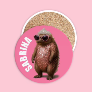 Ceramic Coaster - Glam Echidna