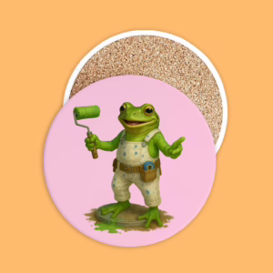 Ceramic Coaster - Tradie Frog