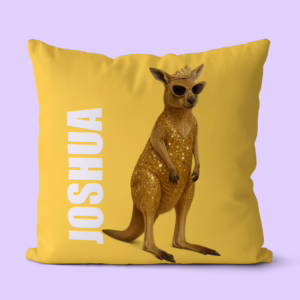 Canvas Cushion - Glam Kangaroo
