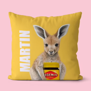 Canvas Cushion - Kangaroo