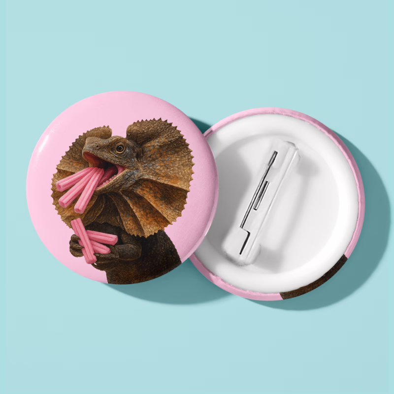 Badge - Frilled Neck Lizard