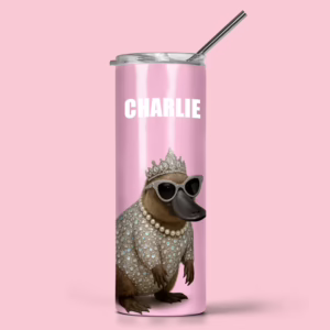 Stainless Steel Tumbler - Glam Platypus