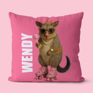 Canvas Cushion - Glam Possum