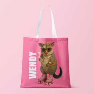 Canvas Tote Bag - Glam Possum