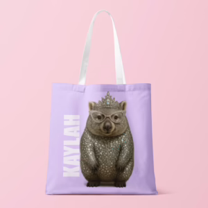 Canvas Tote Bag - Glam Wombat