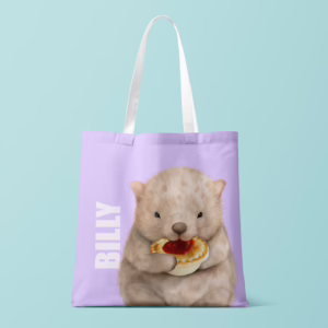 Canvas Tote Bag - Wombat