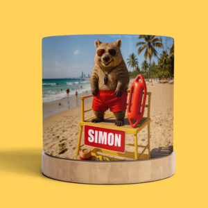 Plant Pot - Beach Party Wombat