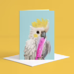 Australian Animal Greeting Card - Cockatoo