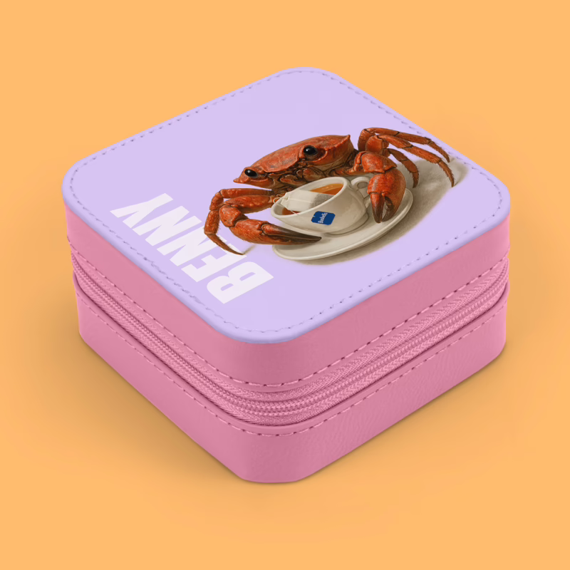 Travel Jewellery Case - Crab