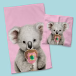 Hand Towel & Washer Set - Koala