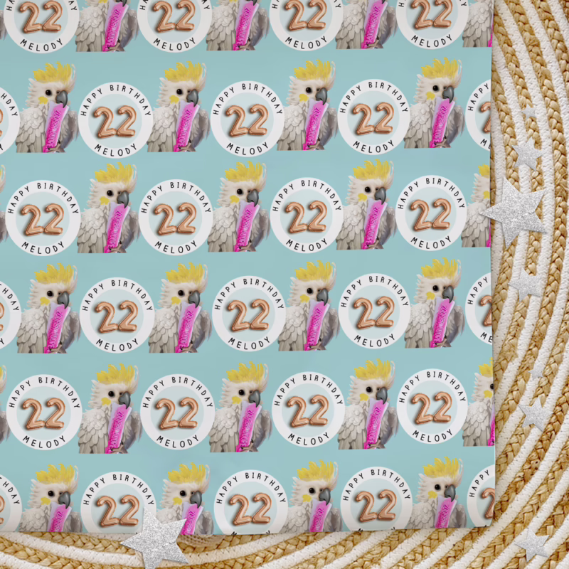 Custom Personalised Age Wrapping Paper - Quokka