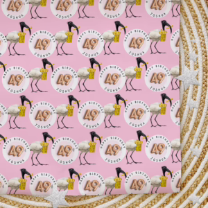 Custom Personalised Age Wrapping Paper - Ibis