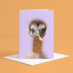 Australian Animal Greeting Card - Emu