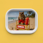 Trinket Tray - Beach Party Wombat