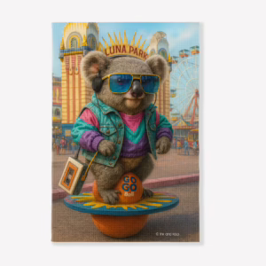 Kitchen Tea Towel - 80's Vibes Koala