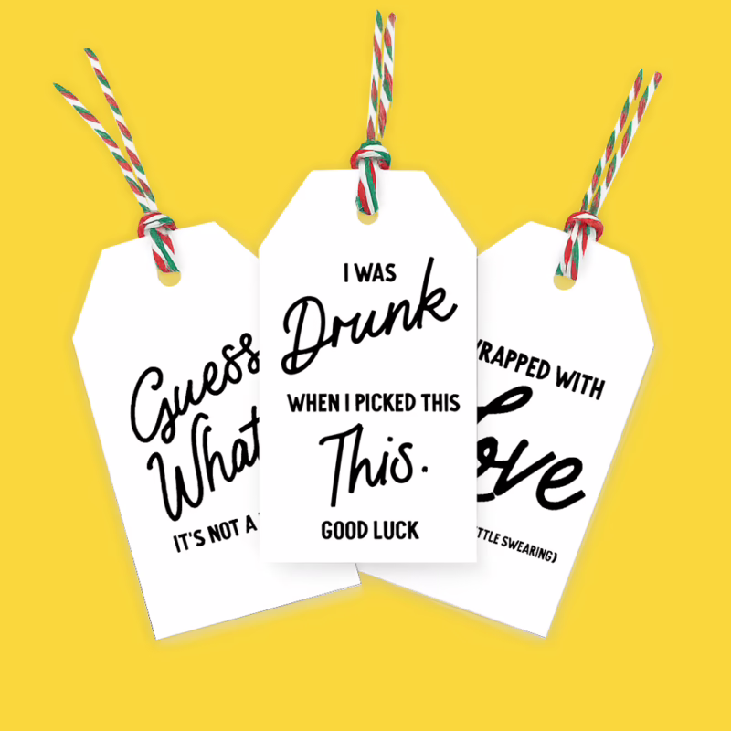 Christmas Gift Tag Set - Sassy Vibes