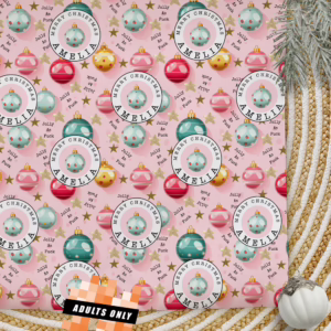 Personalised Adults Only Christmas Wrapping Paper - Jolly AF