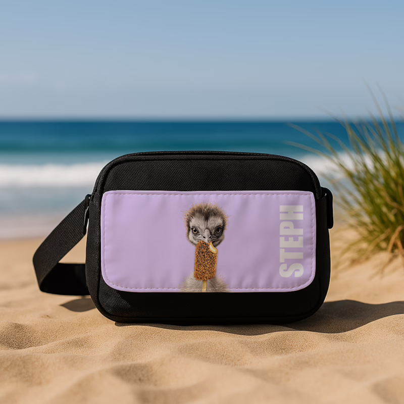 Cross Body Sling Bum Bag - Emu