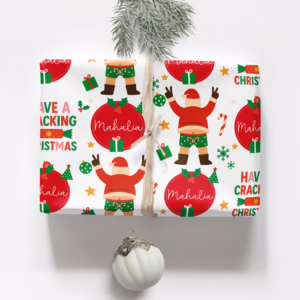 Personalised Christmas Wrapping Paper - A Cracking Christmas