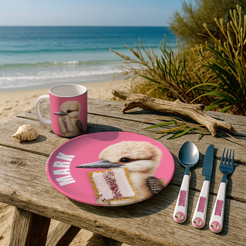 Melamine Adults Dinner Set - Kookaburra