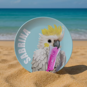 Melamine Dinner Plate - Cockatoo