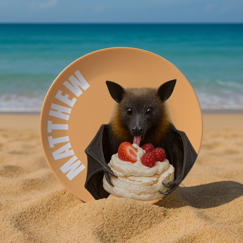 Melamine Dinner Plate - Bat