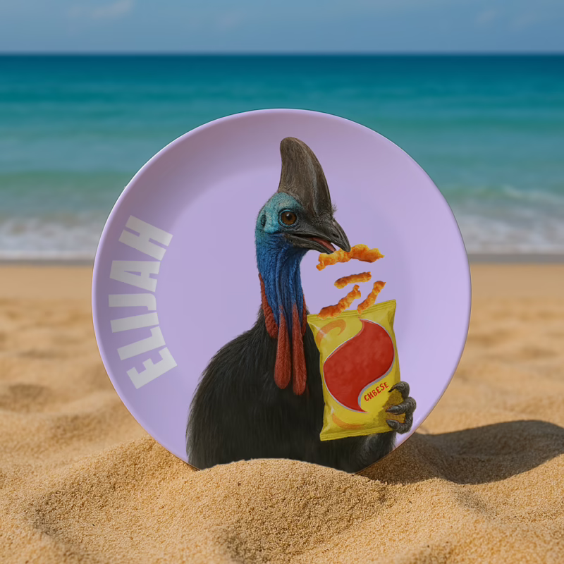 Melamine Dinner Plate - Cassowary