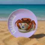 Melamine Dinner Plate - Crab