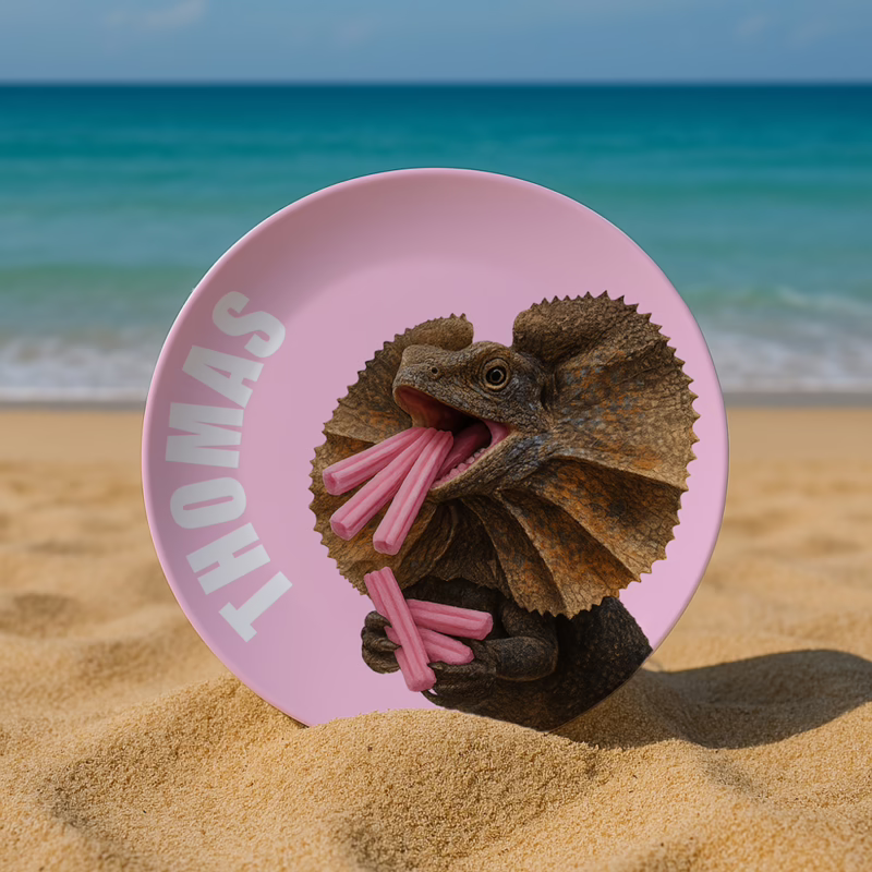 Melamine Dinner Plate - Frilled Neck Lizard