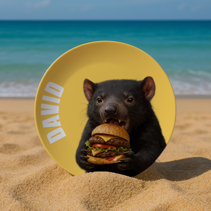 Melamine Dinner Plate - Tassie Devil