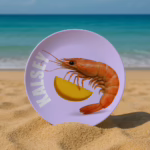 Melamine Dinner Plate - Prawn