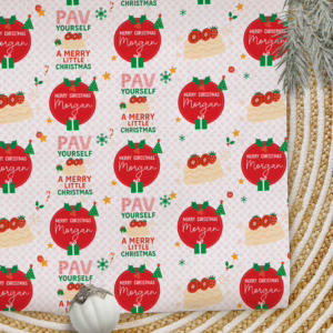 Personalised Christmas Wrapping Paper - Pav Yourself A Merry Little Christmas