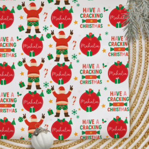 Personalised Christmas Wrapping Paper - A Cracking Christmas