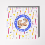 Personalised Birthday Age Card - Birthday Candles