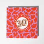 Personalised Birthday Age Card - I Heart You