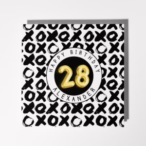 Personalised Birthday Age Card - XOXO