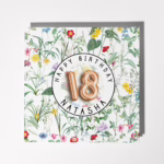 Personalised Birthday Age Card - The Garden