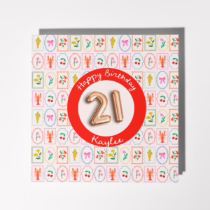 Personalised Birthday Age Card - Amalfi