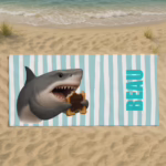 Sand Free Beach & Gym Towels - Shark