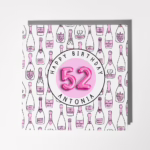 Personalised Birthday Age Card - Champagne